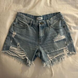 JBD denim mid rise shorts